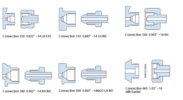 Vigour CGA Cylinder Connections